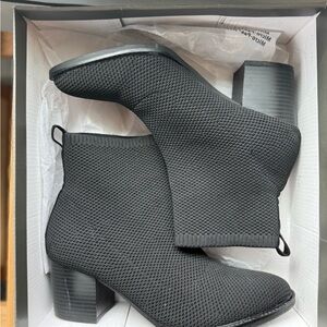 Style & Co. Textured Black Ankle Booties